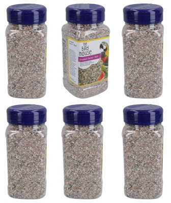 AB Tools 6Pk 600G Bird Crushed Oyster Shell  Calcium & Mineral Help Aid Digestion Cage from B&Q