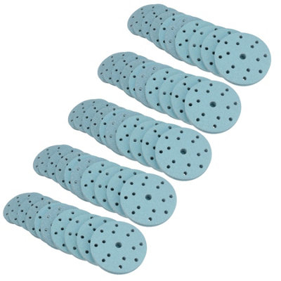 B&Q -  150mm Self Adhesive Hook + Loop Ceramic Abrasive Sanding Discs 40 Grit 500Pc