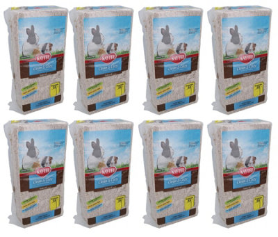 AB Tools 8Pk 24.6L Brown Clean & Cozy Small Animals Bedding 99% Dust Free Odor Control from B&Q