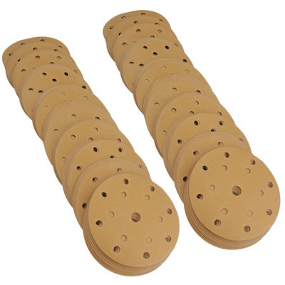B&Q -  150mm Sanding Discs Aluminium Oxide Abrasive 500 Grit 15 Hole Hook + Loop 200Pc