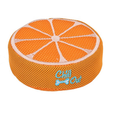 AB Tools Orange Chillout Cool Dog Puppy Heat Relief Toy Summer Heat Fruit Toy Game from B&Q