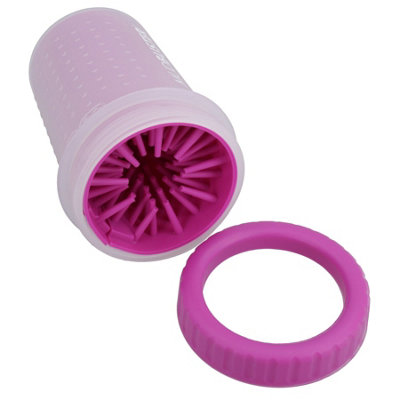 AB Tools Medium Fuchsia Mudbuster Portable Dog Paw Cleaner Muddy Dog Paw Cleaner from B&Q