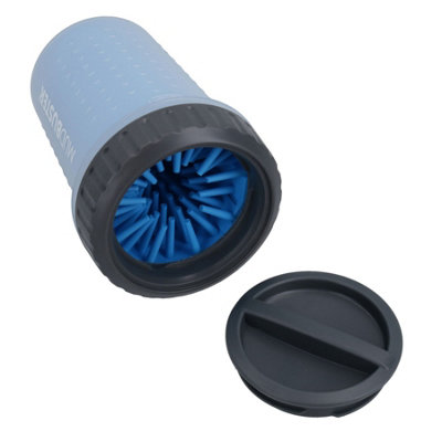 AB Tools Medium Pro-Blue Lidded Mud Buster Portable Dog Paw Cleaner Muddy Walks from B&Q