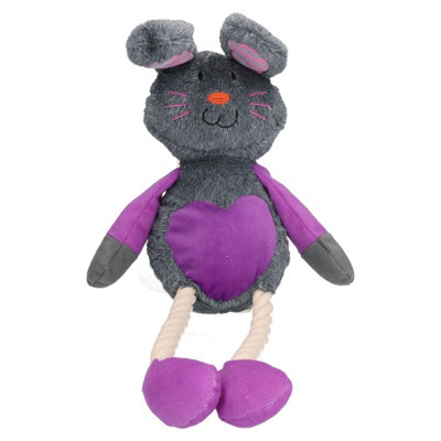 AB Tools Ruby Rabbit Soft Plush Teddy Dog Toy With Squeak 40Cm/17" from B&Q