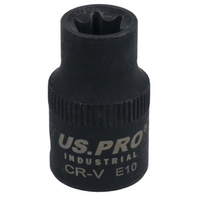 AB Tools E10 Female Impacted Impact Torx Star E Socket 3/8In Drive Shallow from B&Q