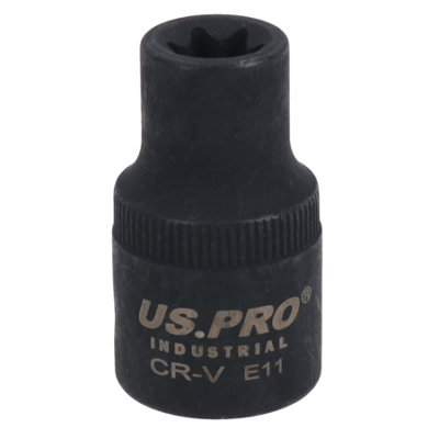 AB Tools E11 Female Impacted Impact Torx Star E Socket 1/2In Drive Shallow from B&Q