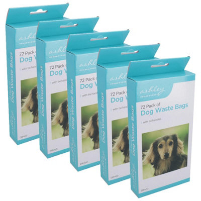AB Tools Dog Poop Waste Bags Disposal With Tie Handles Heavy Duty Biodegradable 360Pc from B&Q