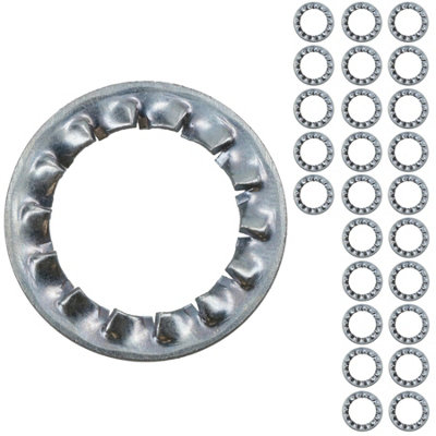 AB Tools 16mm M16 Internal Shake Proof Washers Lock Bolt Washer Serrated Teeth 25Pk from B&Q