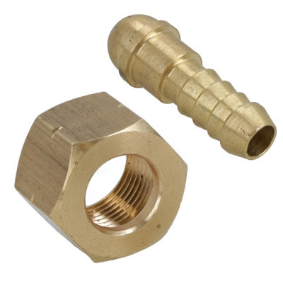 AB Tools Welding Gas Hose Connector 3/8 Hose Tail With 3/8 Bsp Left Handed Thread 1Pc from B&Q