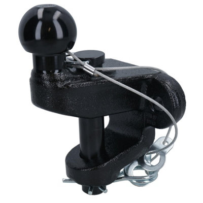 AB Tools 3.5 Ton Tow Bar Towing Ball And Pin Eye Coupling 50mm Ball 25mm Pin Black from B&Q