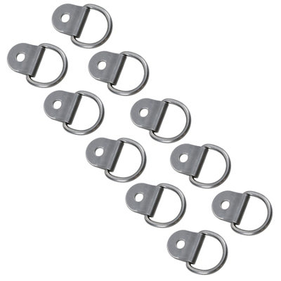 AB Tools Tie Down Anchor Dee Ring 10 Pack Stainless Steel Lashing Hook Point Cleat 316 from B&Q