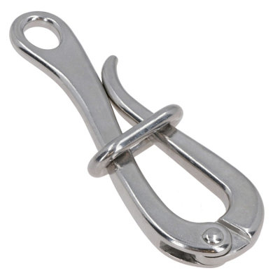 B&Q -  6 Inch Marine Pelican Hook + Eye Quick Release Link Stainless Steel Guard Rail 1Pc