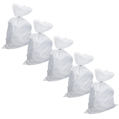 AB Tools Heavy Duty Woven Polypropylene Bags Builder Sacks Rubble Logs 142 X 71Cm 5Pc from B&Q