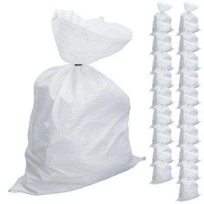 AB Tools Heavy Duty Woven Polypropylene Bags Builder Sacks Rubble Logs 142 X 71Cm 20Pc from B&Q