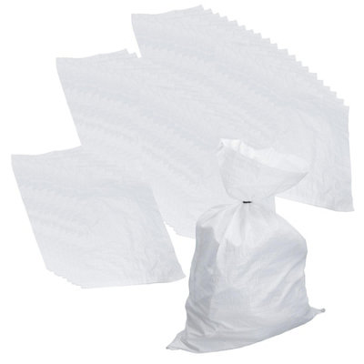 AB Tools Heavy Duty Woven Polypropylene Bags Builder Sacks Rubble Logs 142 X 71Cm 50Pc from B&Q