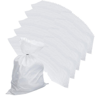 AB Tools Heavy Duty Woven Polypropylene Bags Builder Sacks Rubble Logs 142 X 71Cm 100Pc from B&Q