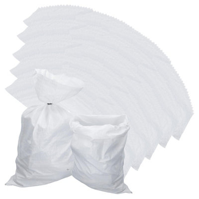 AB Tools Heavy Duty Woven Polypropylene Bags Builder Sacks Rubble Logs 142 X 71Cm 250Pc from B&Q