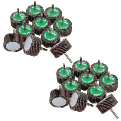 AB Tools 60 Grit 50mm Flap Wheel Disc Abrasive Sanding Pads For Drills Grinders 6mm Shank 20Pc from B&Q
