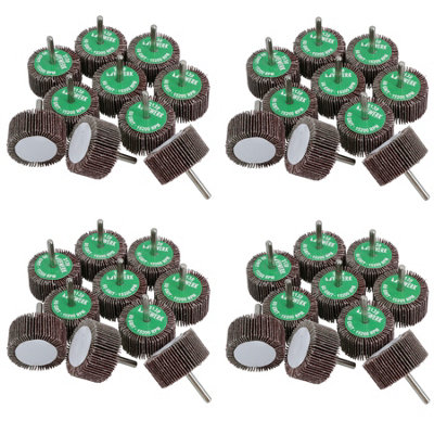 AB Tools 60 Grit 50mm Flap Wheel Disc Abrasive Sanding Pads For Drills Grinders 6mm Shank 40Pc from B&Q