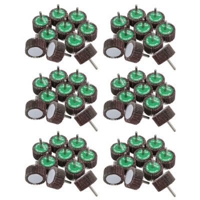AB Tools 60 Grit 50mm Flap Wheel Disc Abrasive Sanding Pads For Drills Grinders 6mm Shank 60Pc from B&Q