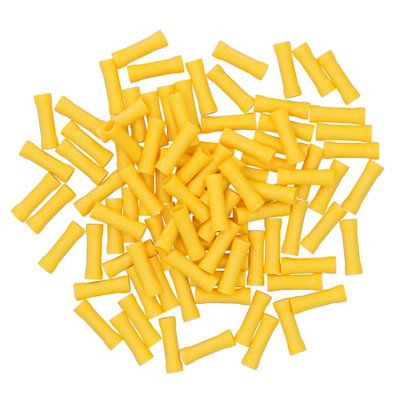 AB Tools Insulated Straight Butt Connectors Electrical Crimps Terminals Yellow 100Pc from B&Q