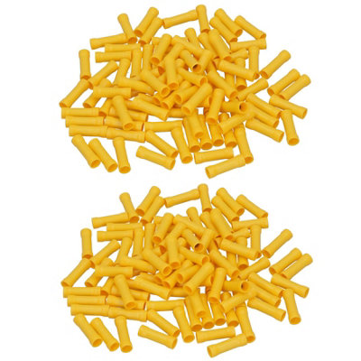 AB Tools Insulated Straight Butt Connectors Electrical Crimps Terminals Yellow 200Pc from B&Q
