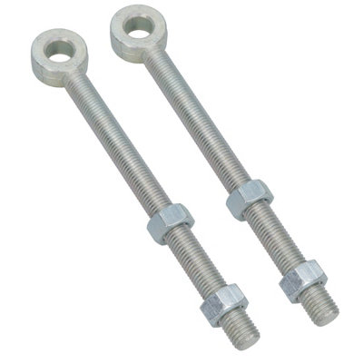 AB Tools Swing Gate Long Eye Bolts Hinge + Nuts Adjustable Zinc Plated 20 X 250mm 2Pc