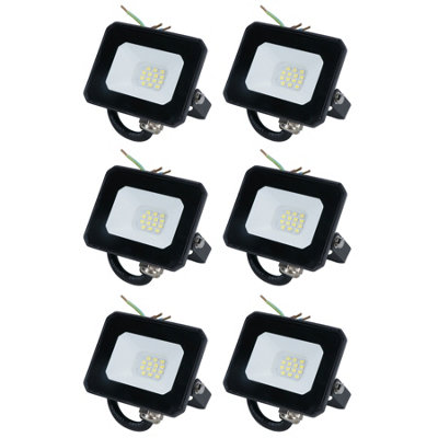 AB Tools 10 Watt Led Mini Floodlight Garden Lighting 800 Lumens Ip65 + Bracket 6Pc from B&Q