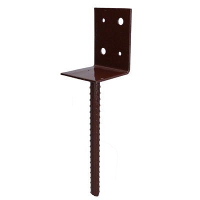 AB Tools Concrete In Wooden Post Support Base Bracket 75 X 75mm Carport Decking from B&Q