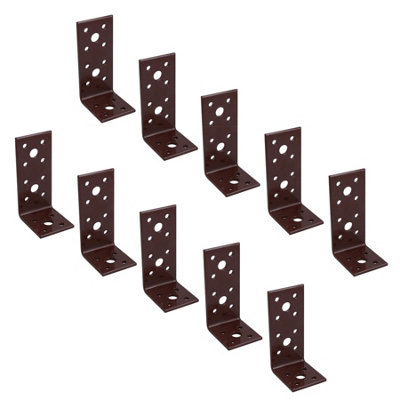 AB Tools Angle Corner Bracket L-Shape Brace Fastener Plate 90mm X 45mm X 40mm 10Pk from B&Q