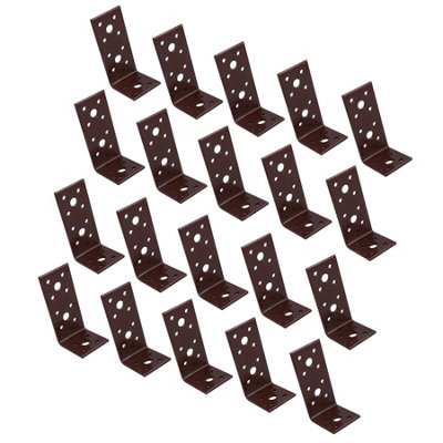 AB Tools Angle Corner Bracket L-Shape Brace Fastener Plate 90mm X 45mm X 40mm 20Pk from B&Q