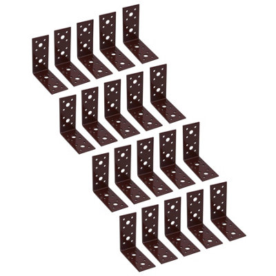 AB Tools Angle Corner Bracket L-Shape Brace Fastener Plate 90mm X 90mm X 40mm 20Pk from B&Q