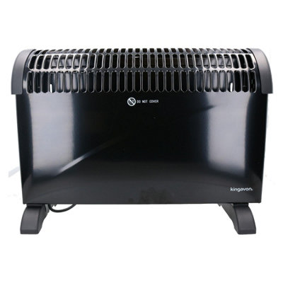 AB Tools 2Kw Electric Fan Convector Heater Adjustable Thermostat Free Standing Home Office from B&Q