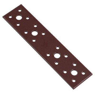 AB Tools Straight Connector Plate Brace Fastener 175mm X 40mm Joist Timber Mending from B&Q