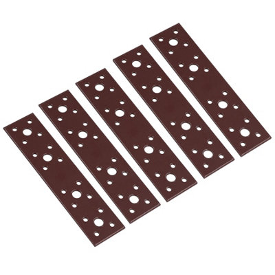 AB Tools Straight Connector Plate Brace Fastener 175mm X 40mm Joist Mending 5Pk from B&Q