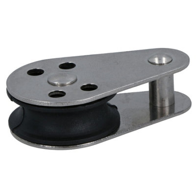 AB Tools Marine Pulley Block With Fixed Pin 26mm Diameter Nylon Wheel Stainless Steel 1Pc from B&Q