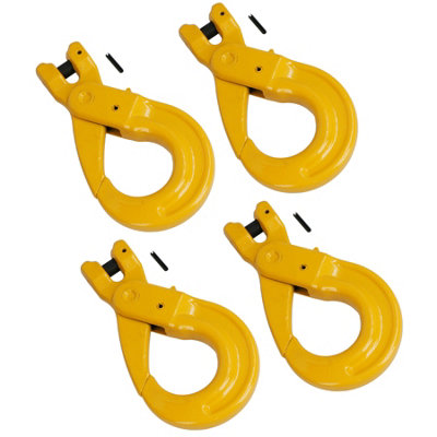 AB Tools Clevis Sling Safety Catch With Auto Lock Hook W.l.l 3.15 Ton For 10mm Chain 4Pc from B&Q