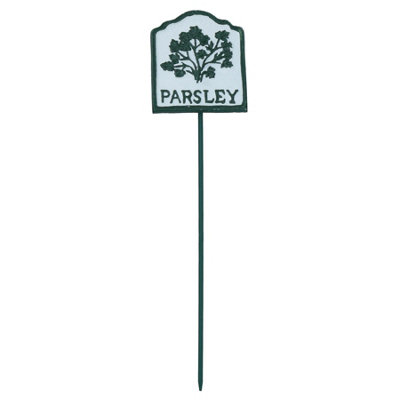 AB Tools Parsley Herb Sign Marker Label Cast Iron Plant Plaque Garden Yard Allotment from B&Q