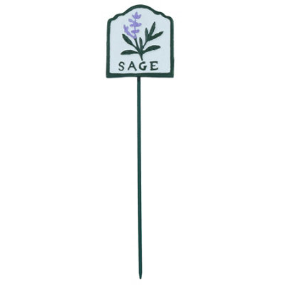 AB Tools Sage Herb Sign Marker Label Cast Iron Plant Plaque Garden Yard Allotment from B&Q