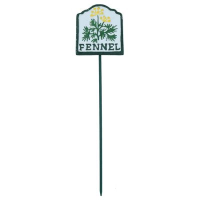 AB Tools Fennel Herb Sign Marker Label Cast Iron Plant Plaque Garden Yard Allotment from B&Q