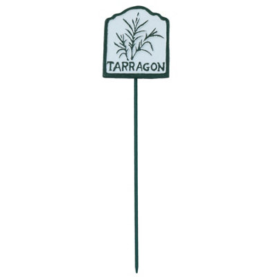 AB Tools Tarragon Herb Sign Marker Label Cast Iron Plant Plaque Garden Yard Allotment from B&Q