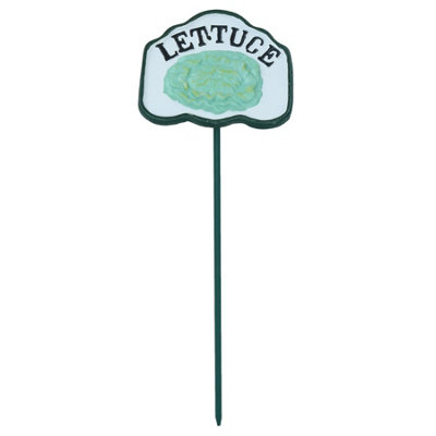 AB Tools Lettuce Vegetable Sign Marker Label Cast Iron Plant Garden Yard Allotment from B&Q