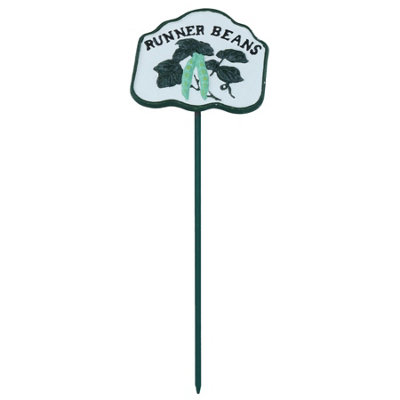 AB Tools Runner Beans Vegetable Sign Marker Label Cast Iron Plant Garden Yard Allotment from B&Q