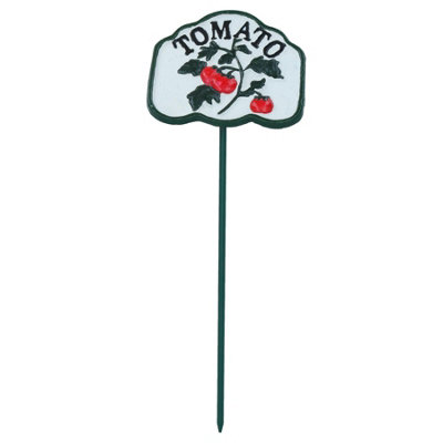 AB Tools Tomato Vegetable Sign Marker Label Cast Iron Plant Garden Yard Allotment from B&Q