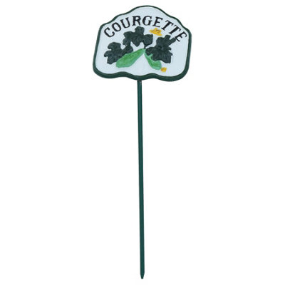 AB Tools Courgette Vegetable Sign Marker Label Cast Iron Plant Garden Yard Allotment from B&Q