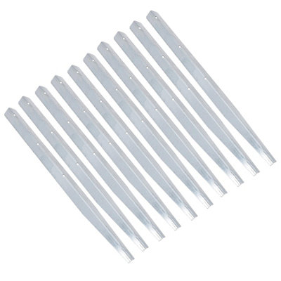 AB Tools Galvanised Log Roll Pin 450mm Wooden Border Edging Garden Lawn Yard 10Pk from B&Q