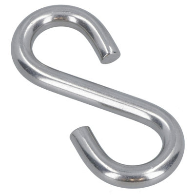 AB Tools S Hook Hanging 8mm Stainless Steel Marine Grade Kitchen Pan Hanger Clothing