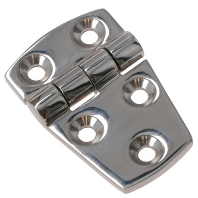 AB Tools Polished Door Hinge Stainless Steel 56mm X 38mm 316 Marine Cabin Hatch from B&Q