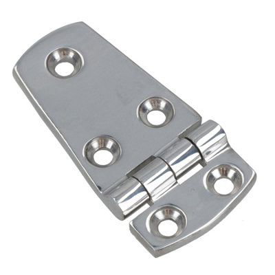 AB Tools Polished Door Hinge Stainless Steel 76mm X 38mm 316 Marine Cabin Hatch from B&Q