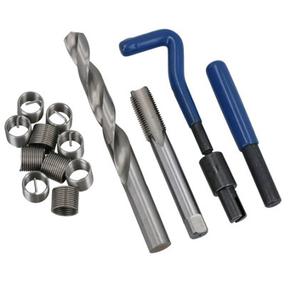 AB Tools M14 X 1.5mm Metric Thread Repair Kit Helicoil Set For Damaged Threads 15Pc from B&Q